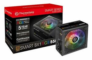 Thermaltake Smart BX1 RGB 550W PC電源ユニット 80PLUS BRONZE PS823 PS-SPR-0　(shin