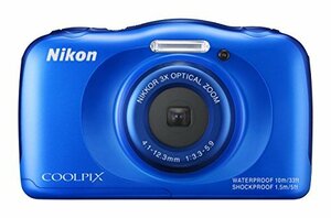 Nikon デジタルカメラ S33 防水 1317万画素 S33 ブルー S33BL　(shin