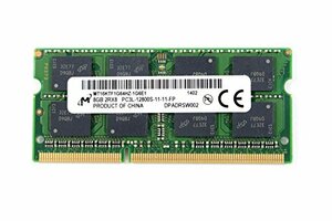 Micron 低電圧メモリ (1.35V) PC3L-12800S (DDR3L-1600) 8GB SO-DIMM 204pin ノー　(shin