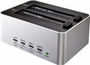 玄人志向 SSD/HDDスタンド 2.5型&3.5型対応 USB3.0接続 PCレスでボタン1つ、HDDまるごとコピー可能 KURO-D　(shin