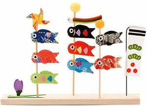 Art hand Auction リュウコドウ 五月人形 三本立ち 鯉のぼり 間口21cm x 奥行3cm x 高さ15.5cm (shin, おもちゃ, ゲーム, その他