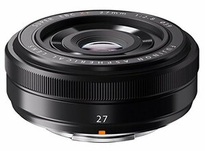 FUJIFILM 単焦点広角レンズ XF27mmF2.8 B ブラック　(shin