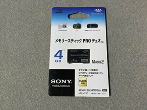 ソニー 著作権保護機能搭載IC記録メディア“メモリースティック PRO デュオ” 4GB MS-MT4G 2T　(shin