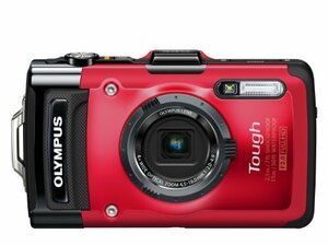 OLYMPUS デジタルカメラ STYLUS TG-2 1200万画素CMOS 15m防水 100kgf耐荷重 レッド TG-2 RED　(shin