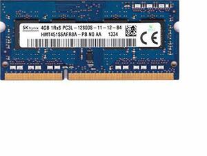 SK hynix Hynix 204PIN PC3L-12800S 4GB SODIMM [HMT451S6AFR8A-PB]　(shin