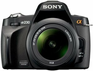 ソニー SONY デジタル一眼レフカメラ α230 ズームレンズキット ブラック DSLRA230L　(shin
