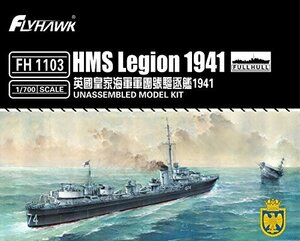 フライホークモデル 1/700 イギリス海軍 HMS L級驅逐艦 リージョン 1941 プラモデル　(shin