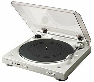 デノン Denon DP-200USB アナログレコードプレーヤー フォノイコライザー付 フルオート カートリッジ付属 シルバー DP-　(shin