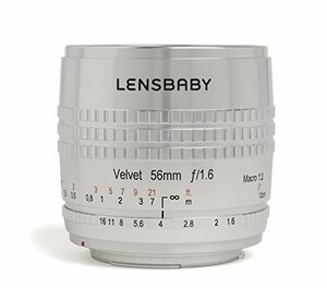 Lensbaby ソフトレンズ Velvet 56SE 56mm F1.6 ニコンFマウント シルバー フルサイズ対応 860090　(shin