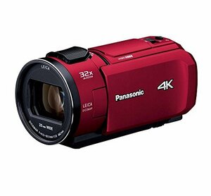 パナソニック 4K ビデオカメラ VZX1M 64GB あとから補正 レッド HC-VZX1M-R　(shin