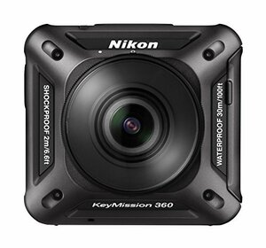 Nikon 防水アクションカメラ KeyMission 360 BK ブラック　(shin