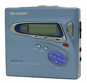 SHARP シャープ MD-MT770-A ブルー ポータブルMDレコーダー（録音再生兼用機）　(shin