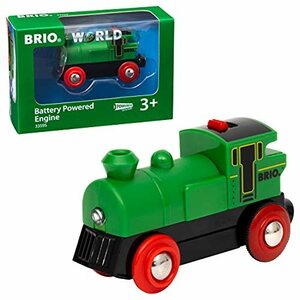 BRIO バッテリーパワー機関車（緑） 33595　(shin