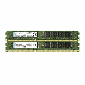 キングストン Kingston デスクトップPC メモリ DDR3 1333 (PC3-10600) 4GBx2枚 CL9 1.5V N　(shin