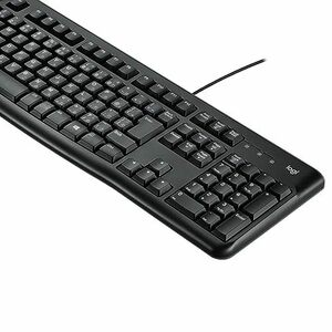 ロジクール 有線 キーボード 耐水 K120 USB接続 テンキー 薄型 有線キーボード 国内正規品　(shin