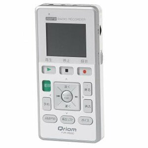 Qriom キュリオム ラジオボイスレコーダー ホワイトYVR-R500(W)　(shin