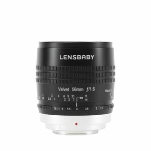 Lensbaby ソフトレンズ Velvet 56 56mm F1.6 フジフイルムXマウント ブラック 860045　(shin
