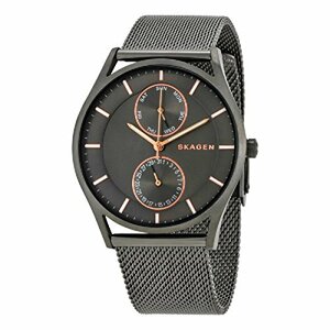 [スカーゲン]SKAGEN メンズ HOLST ホルスト マルチファンクション グレー グレー文字盤 グレーメッシュブレスレット SKW　(shin