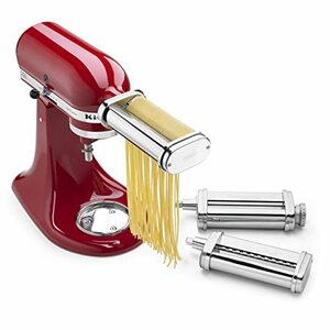 KitchenAid KSMPRA パスタローラー&カッターアタッチメントセット 1個パック シルバー　(shin