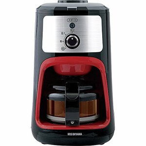 アイリスオーヤマ コーヒーメーカー 全自動 メッシュフィルター付き 1~4杯用 ブラック IAC-A600　(shin