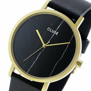 クルース CLUSE レディース 腕時計 CL40004 38mm LA ROCHE ラロッシュ 大理石モデル ゴールド×ブラック [並　(shin