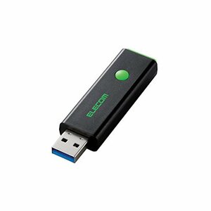 エレコム USBメモリ USB3.0対応 Windows10対応 Mac対応 暗号化セキュリティソフト付 ノック式 64GB グリーン 　(shin