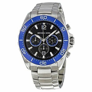 [マイケルコース] MICHAEL KORS 腕時計 Windward Chronograph Black Dial Stainless　(shin