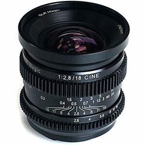 SLR Magic 18mm f/2.8 フルフレーム シネレンズ (ソニーEマウント)　(shin