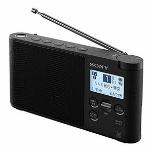 ソニー ラジオ XDR-56TV : ワイドFM対応 FM/AM/ワンセグTV音声対応 おやすみタイマー搭載 乾電池対応 ブラック XD　(shin