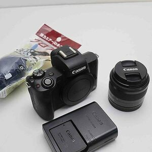 キヤノン EOS Kiss M 【EF-M15-45 IS STM レンズキット】 (ブラック/ミラーレス一眼カメラ) EOSKISSM　(shin