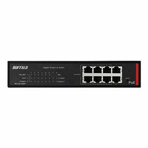 バッファロー BS-GSL2008P 法人向け Giga対応 PoE Layer2 スマートLiteスイッチ 8ポート　(shin