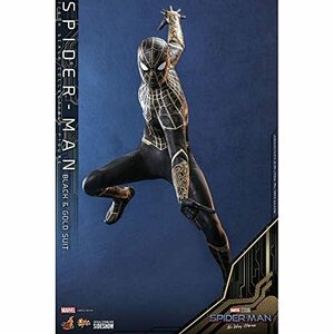 ムービー・マスターピース スパイダーマン:ノー・ウェイ・ホーム スパイダーマン ブラック&ゴールドスーツ版 1/6スケールフィギュア　(shin