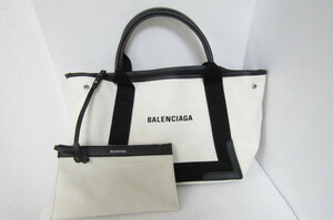 BALENCIAGA バレンシアガ ネイビー カバス S 339933