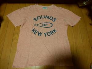 【Schott ショット】Tシャツ40 アメリカ製 「SOUNDS OF NEW YORK.」文字プリント入り 限定 人気アイテム