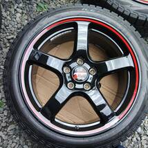 245/40R18バリ山バリ溝スタッドレス冬ピレリ2021年製FKシビック美品アルミホイールセット4本_画像2