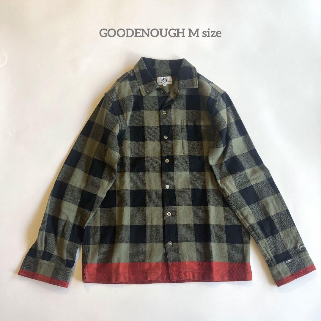 GOODENOUGH ブロックチェックラインネルシャツ グッドイナフ ELECTRIC