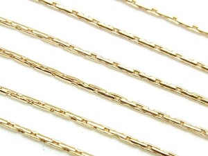 14KGF ビーディングチェーン 0.7mm[10cm販売] / 14K-CH60