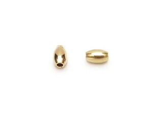 14KGF ビーズ ライス 5×3mm[2コ販売] / 14K-272BZ