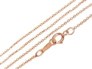 14KGF pink gold color necklace adzuki bean chain 1.1mm 45cm[1ko sale ] / 14KPG-234CH