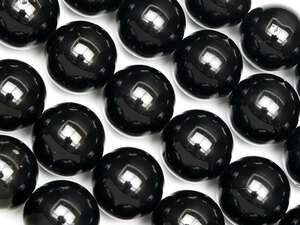 ブラックスピネル 丸玉 10mm【1連販売】 / 4-34 SP10M