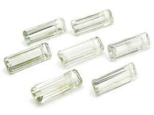 粒販売 グリーンアメジスト レクタングルファセットカット 15×5mm プレミアムカット 4粒販売 / T110 AMGR15LG