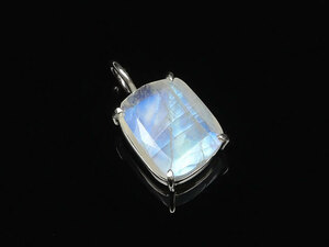  Rainbow moonstone pendant top No.7[1 point thing ] / 60-7 RM-PT7