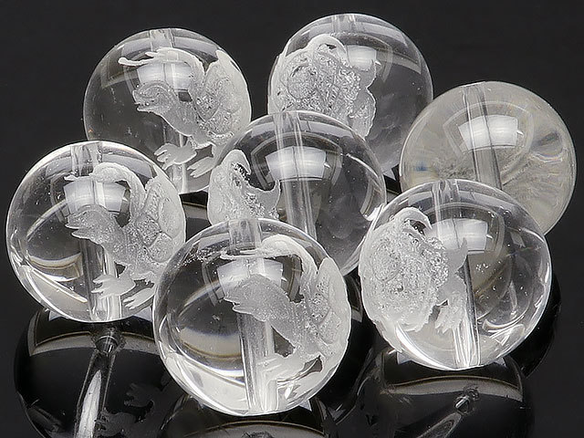 Kristallkugel zu verkaufen, Genbu geschnitzt, runde Kristallkugel, 14 mm, 2 Bälle zu verkaufen / T090 CQCQ14BY, Perlenstickerei, Perlen, Naturstein, Halbedelsteine