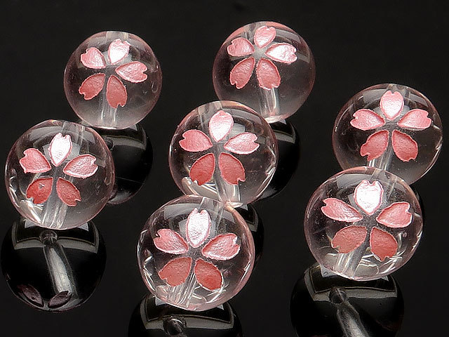 Natürlicher Kristall, kristall quarz, Kirschblüte, rosa geschnitzte Kugel, 10 mm, 4 Stück zu verkaufen / T006 CQCQ10CH, Perlenstickerei, Perlen, Naturstein, Halbedelsteine