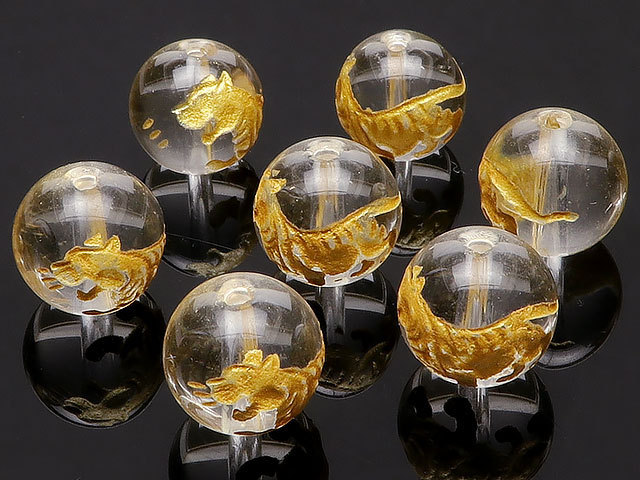 Bola de cristal tallada en oro tigre blanco de 10 mm, 2 piezas a la venta / T007 CQCQ10BCG, Trabajo de perlas, rosario, Piedra natural, Piedras semi preciosas