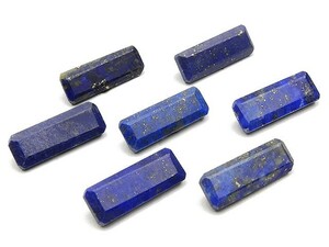 粒販売 ラピスラズリ レクタングルファセットカット 15×5mm プレミアムカット 4粒販売 / T104 RP15LG