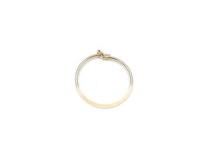 14KGF フラットフープピアス 15mm【1ペア販売】 / 14K-AA008