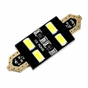 フォルクスワーゲン AA# up!　サンルーフ無車 [H24.10-H27.5] LED ルームランプ 金メッキ キャンセラー内蔵 SMD 4発 1点セット