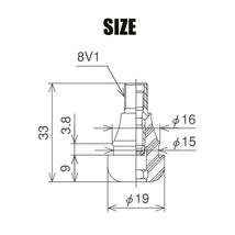 太平洋工業 Pacific 日本製 TR412 標準タイプ 2個 タイヤバルブ パッキン付き スナップインバルブ チューブレスバルブ_画像3