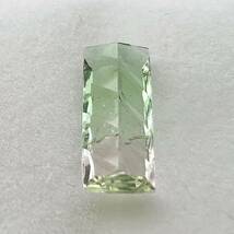 バイカラートルマリン グリーントルマリン 1.45ct ルース コンケーブカット_画像4